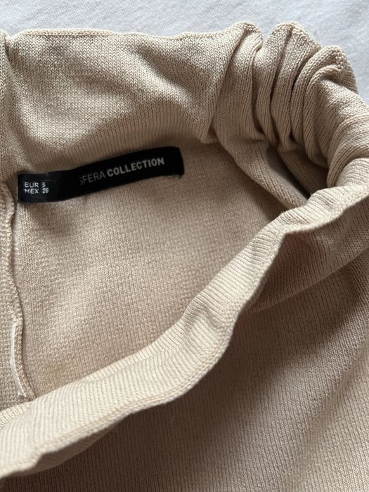 Pantaloni cullotes bej