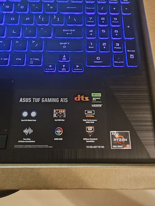 Laptop Gaming ASUS TUF A15 FA506N, Ryzen 7 7535HS , rtx 2050