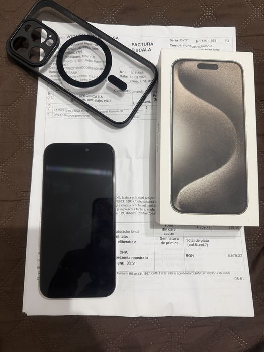 Iphone 15 PRO Natural Titanium