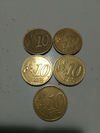 Vând monede de 10 cenți