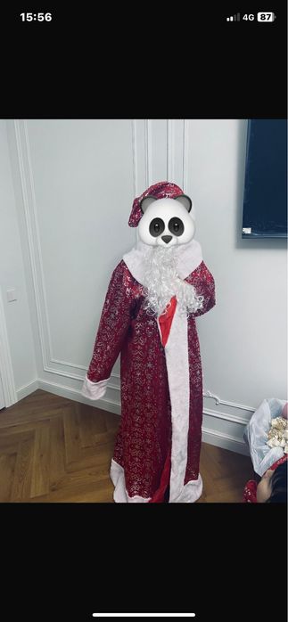 Продается костюм дед мороза, в комплекте варежки, борода, мешок, шапка