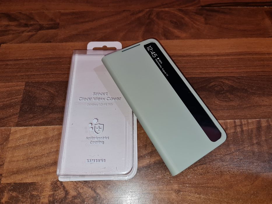 Husa flip activa originala Samsung Smart Clear View Cover S21 FE 5G