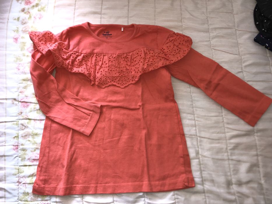 Блузки с дълъг ръкав за момиче 5-6г (110-116)