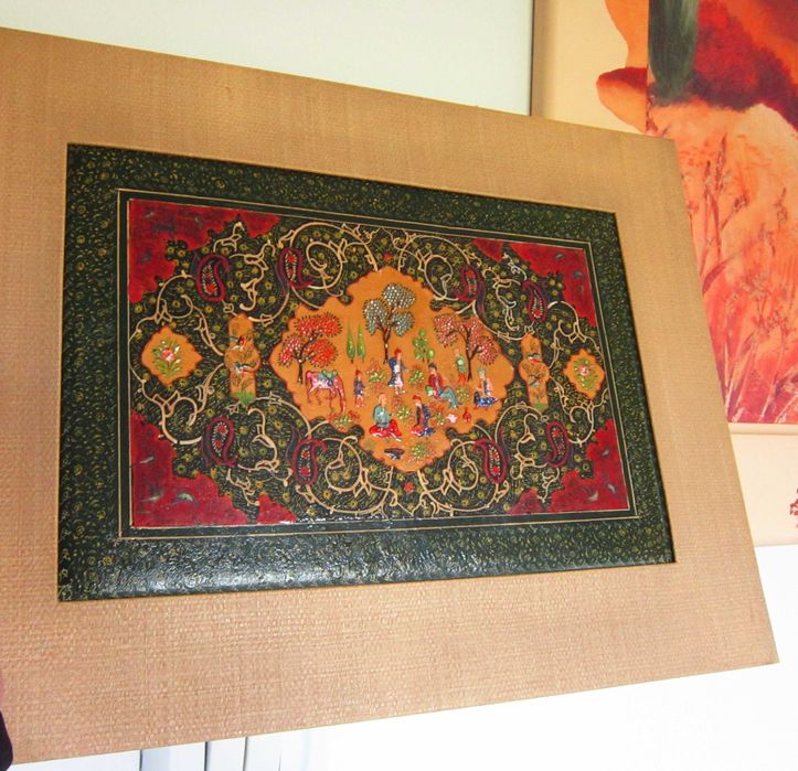 cadou rar tablou vintage handmade Asia Tibetan