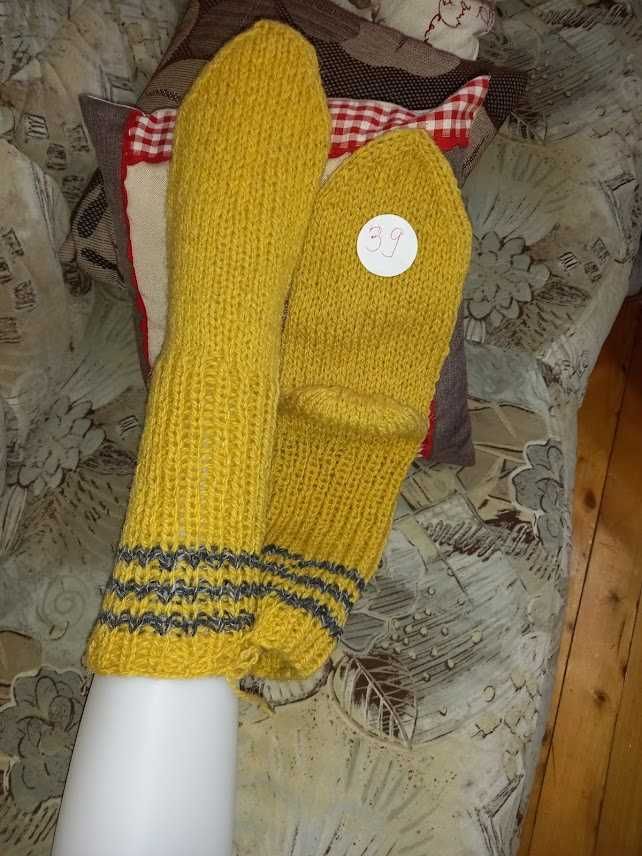 ръчно плетена дамски чорапи 100% вълна