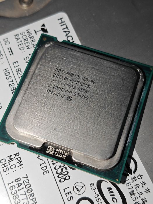 Процессор Intel E5700+ жёсткий диск 80гб
