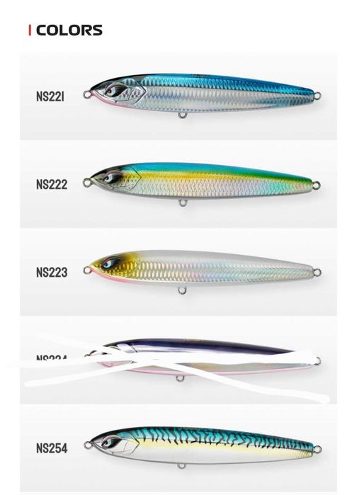 Слайдер Noeby 160mm 75g/Lorenzo Fishus Espetit 95мм-10.5г, 140мм-32г.