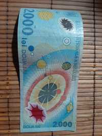 Vând bancnota de 2000 lei cu eclipsa 1999