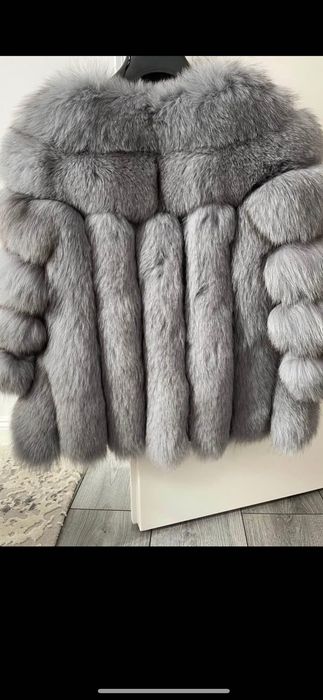 Blană naturală gri