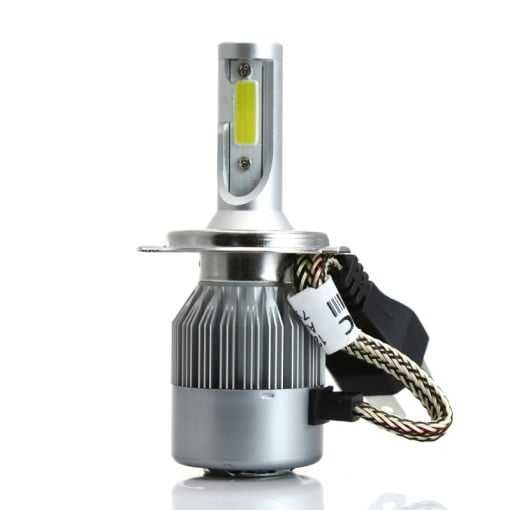 Set Led-uri Auto H4 Lumina Alba, Ideal pentru Tico, Logan, Etc.