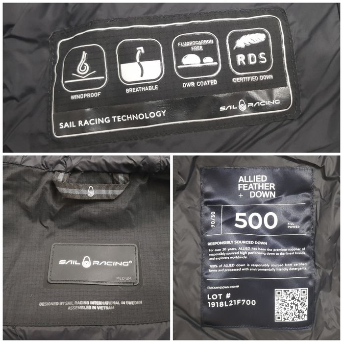 Geaca groasă de puf SAIL RACING Antartica Expedition, măsura M (men)