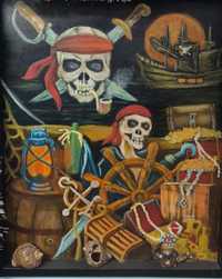 Пиратска картина акварел