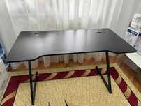 Birou gaming HALSTED 60x120 negru