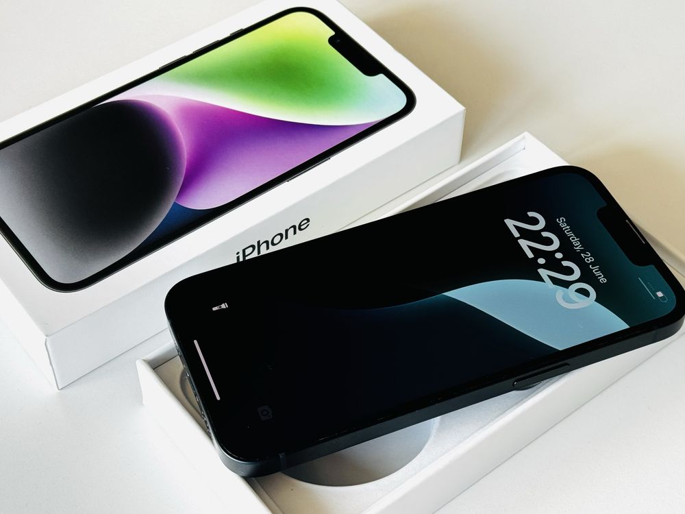 Iphone 14 256GB Black Като нов! 100% Батерия! Гаранция 6 месеца