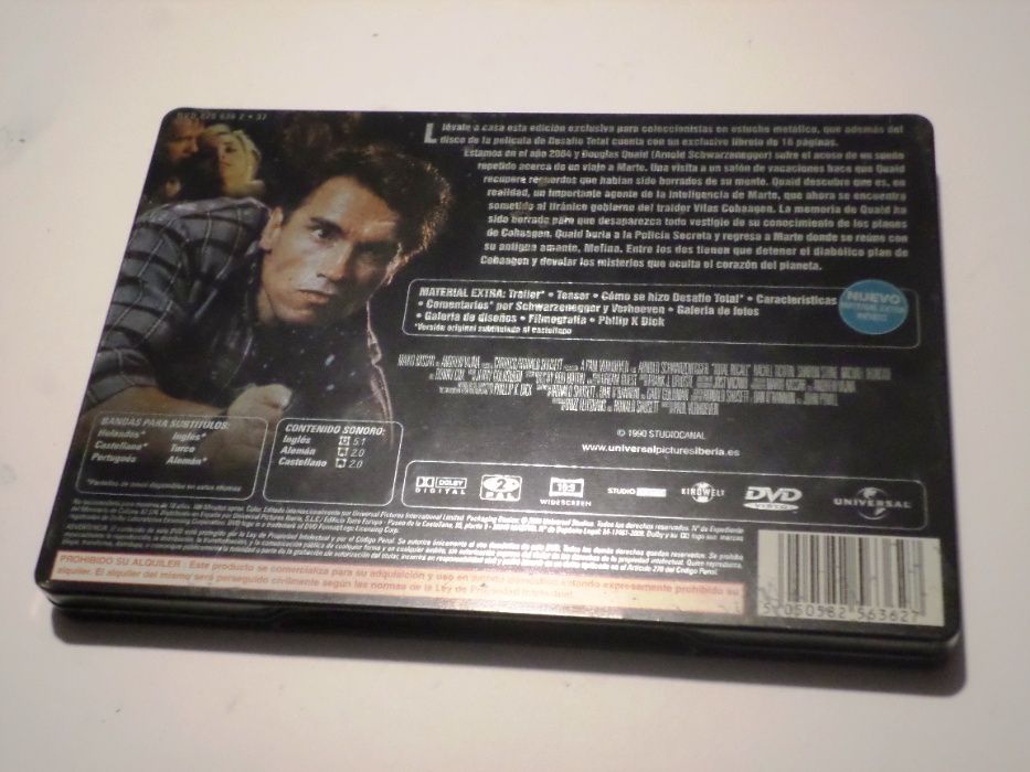 Total Recall (1990) Arnold film DVD Steelbook editie limitat