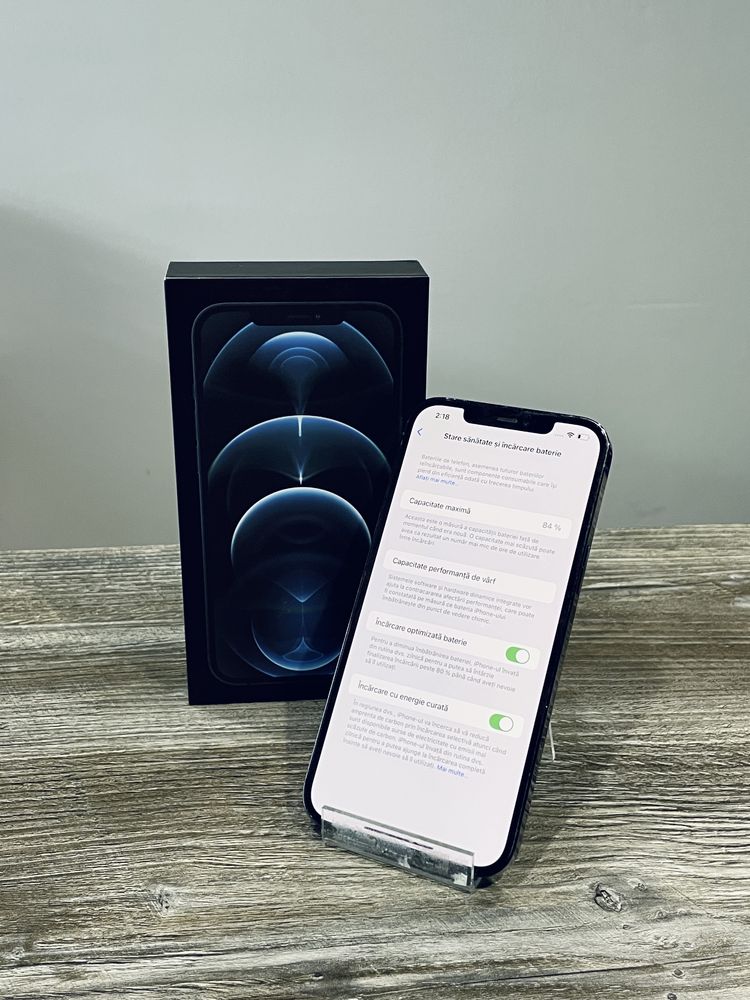 iPhone 12 Pro Max Pacific Blue, 128GB, Baterie 84%