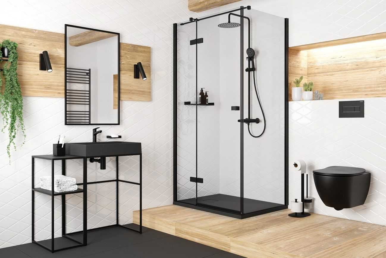 Черен нисък смесител за Баня модел Jasmin Nero S BGJ_N20M