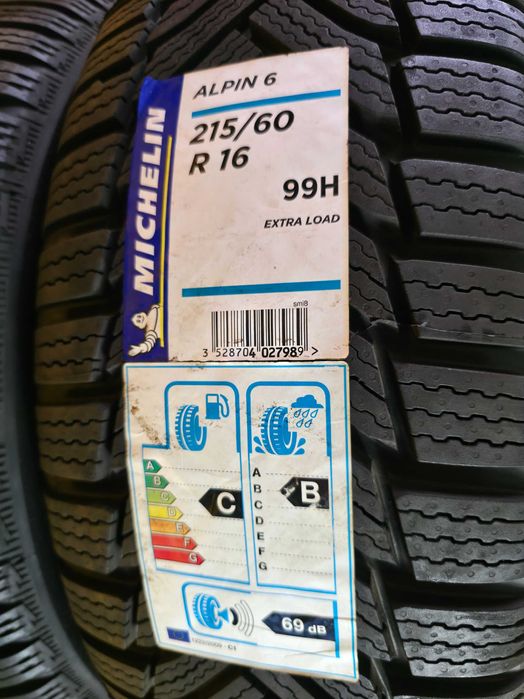 ROTI Jante Anvelope IARNA 215/60/16 Michelin 5x112 OE VW Passat NOI