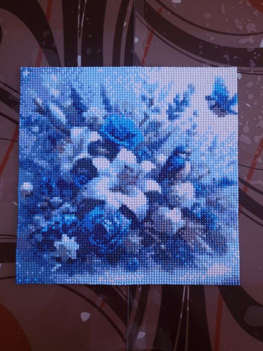 Tablou handmade Diamond Painting – Flori (30x30 cm)