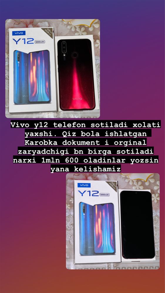 vivo y12 telefon