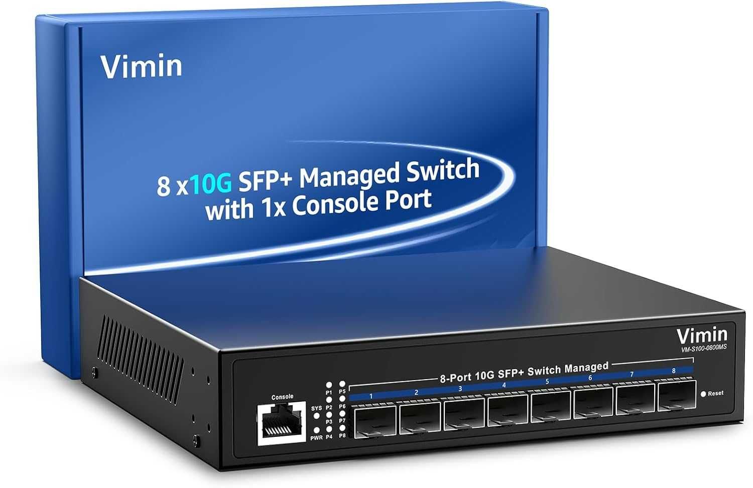 Switch gestionat Vimin VM-S100-0800MS SFP+ 8 port 10G,L3 Web/CLI,VLAN
