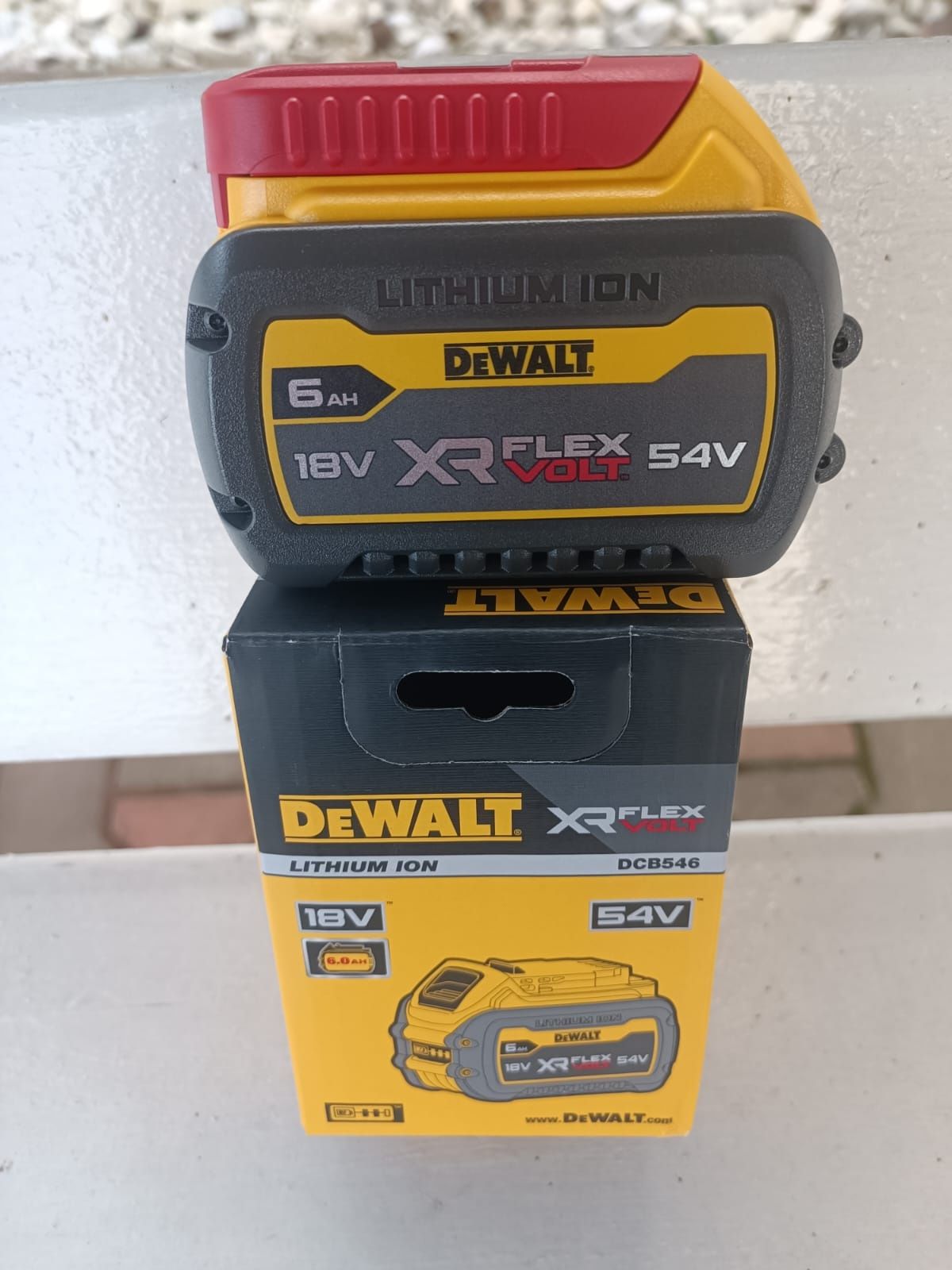 Dewalt bateri 54V 6ah si 18V