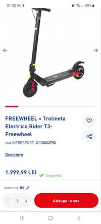 Trotineta electrica FREEWHEEL T3 RIDER