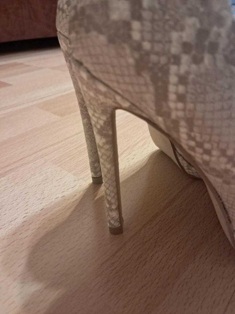 Pantofi dama Bottineli model AnimalPrint toc cui mărime 36