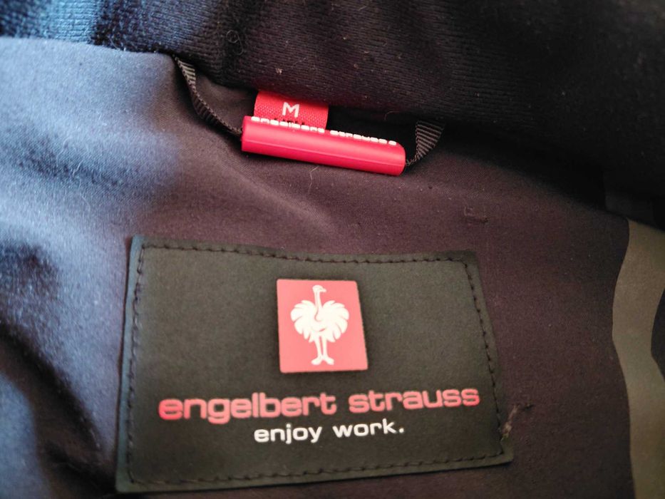 Strauss работно яке размер М ОРИГИНАЛ зимно с качулка работен