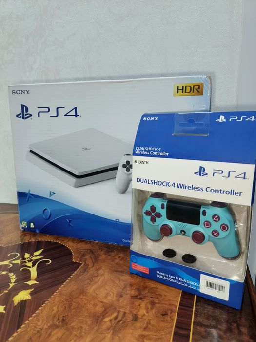 Ps4 slim 1 ТБ с играми Новый!