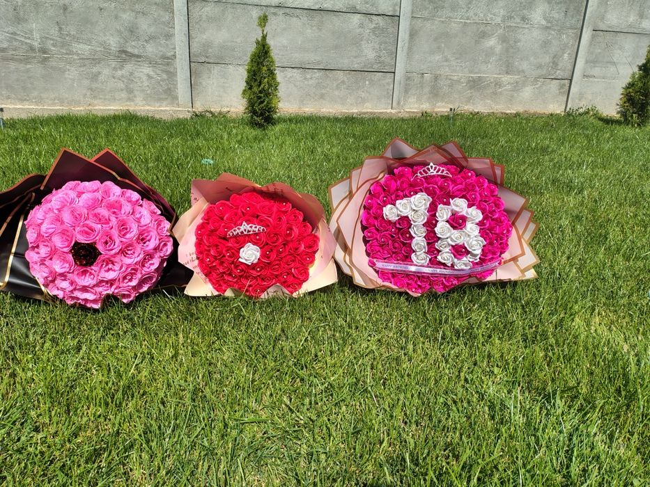 Buchet trandafiri de sapun