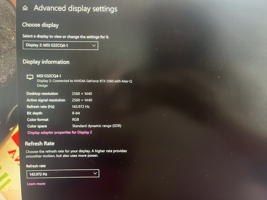 Monitor Gamming MSI 2k 144hz