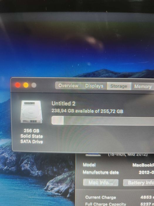 MacBook Pro 2012 A1398 • i7 Quad-Core, 8GB RAM, SSD 256GB