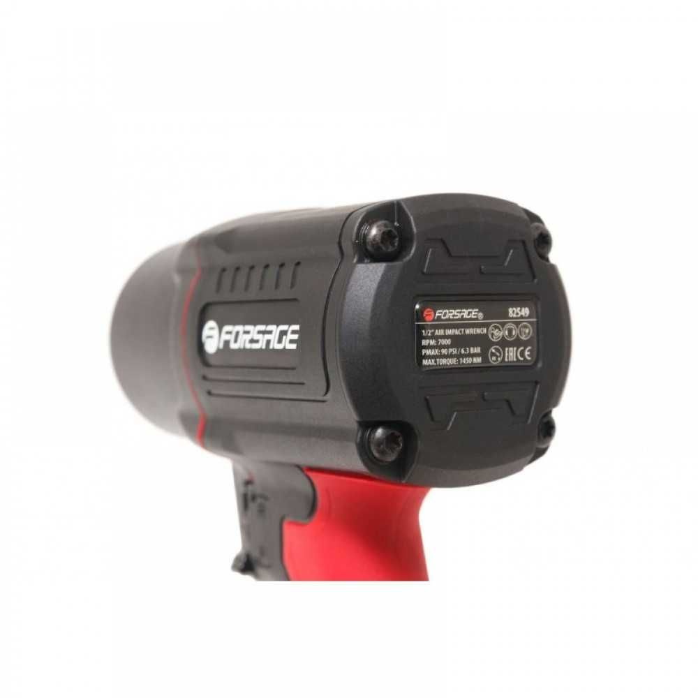 Пневматичен гайковерт с къс шпиндел 1450 Nм 1/2" с вложки  Forsage