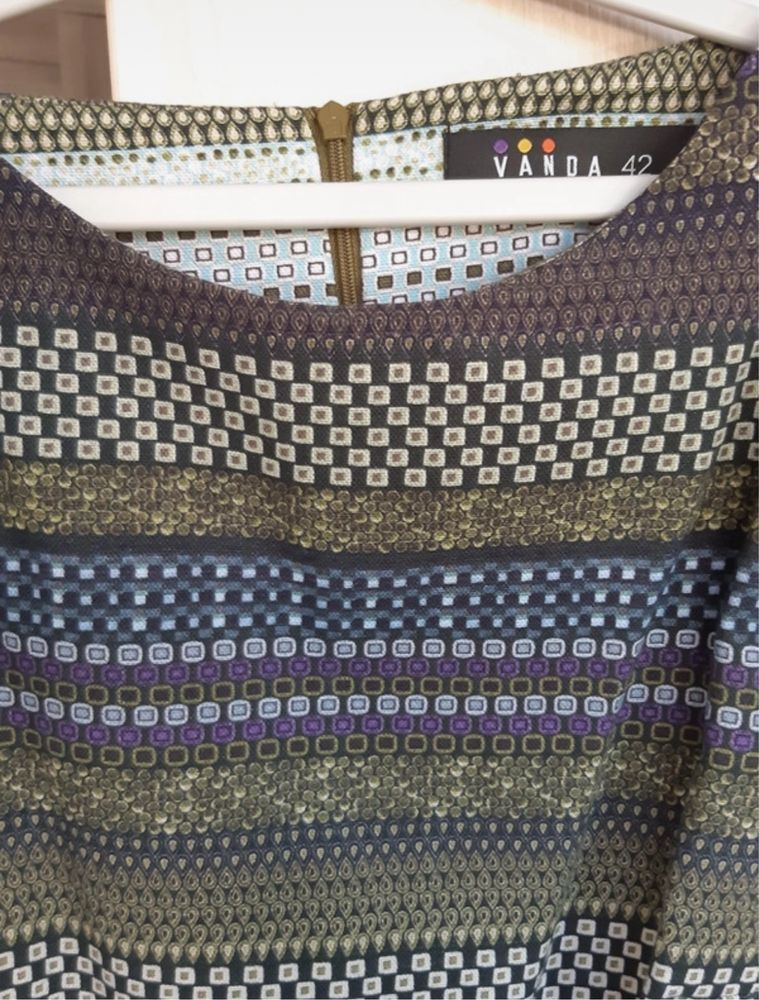 Rochie multicolora de bumbac inalta calitate
