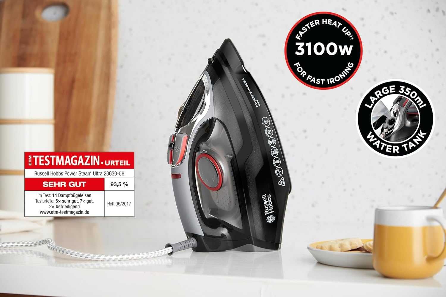 Ютия Russell Hobbs PowerSteam Ultra 3100W, 210 г/мин.