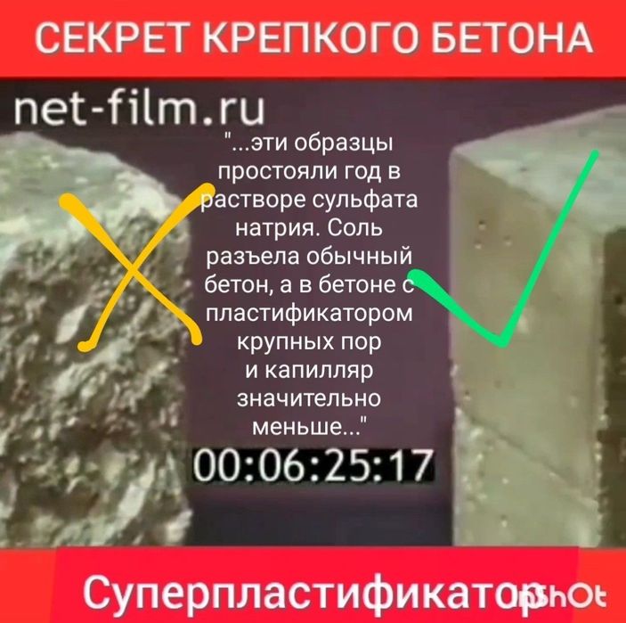 Секрет крепкого бетона. Пластификатор г. Актау