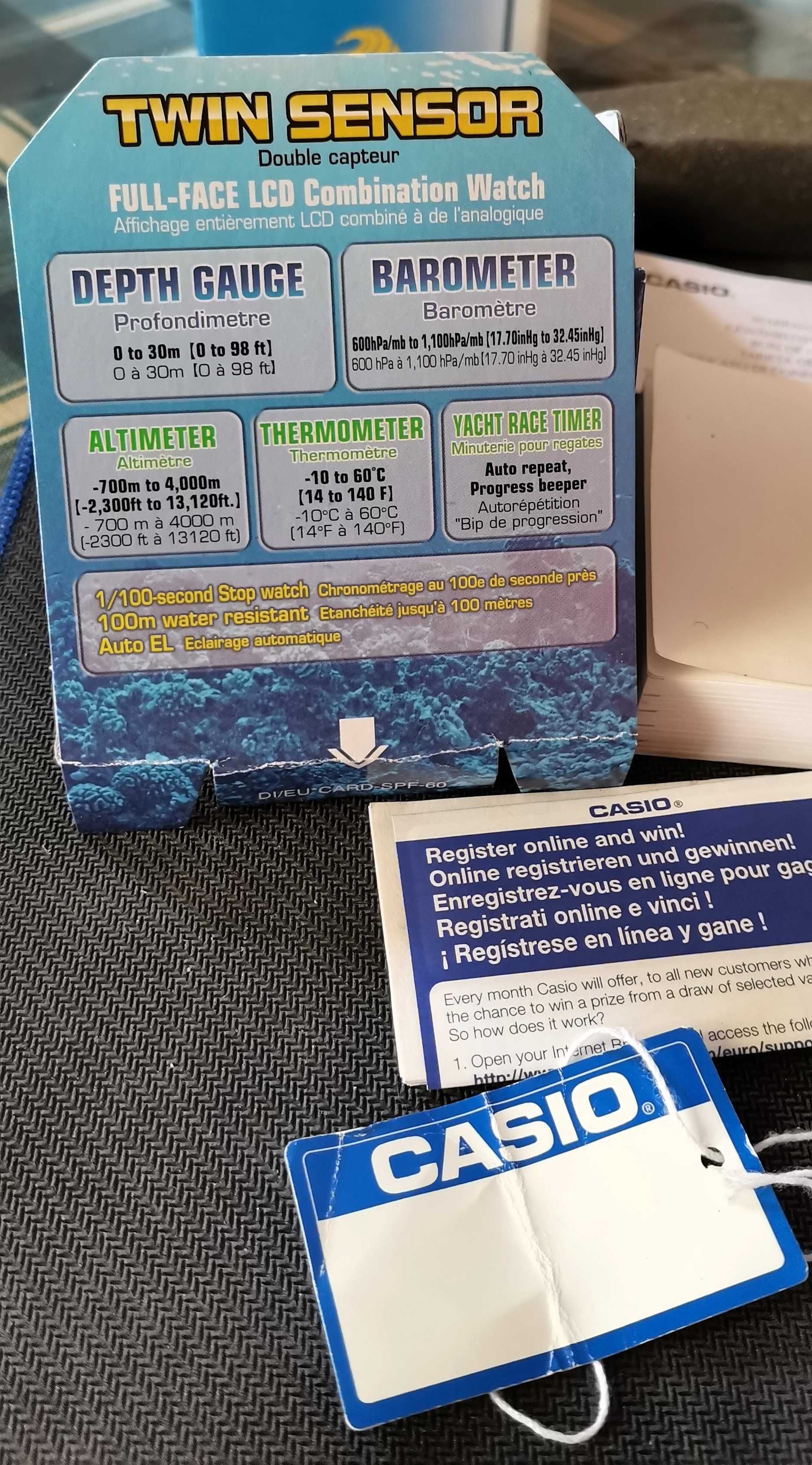 Часовник Casio Sea-Pathfinder SPF-60D с Верижка от Неръждаема Стомана