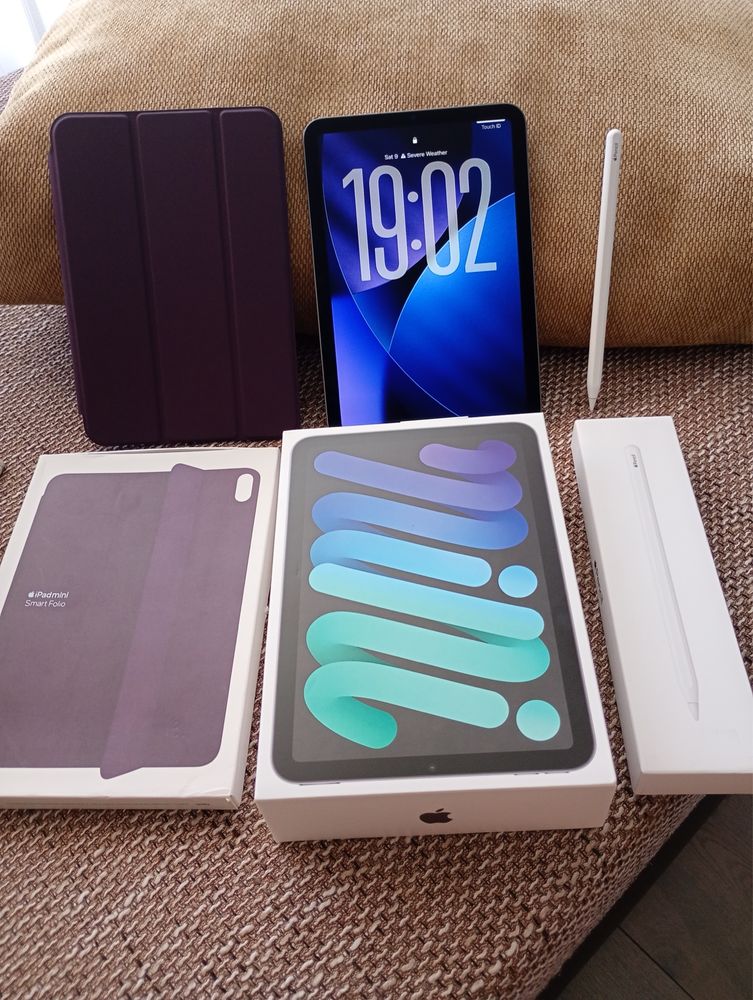 iPad Mini 6+Apple Pencil 2+Apple Smart Folio Case