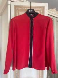 Красная блуза 100% шёлк Kenzo