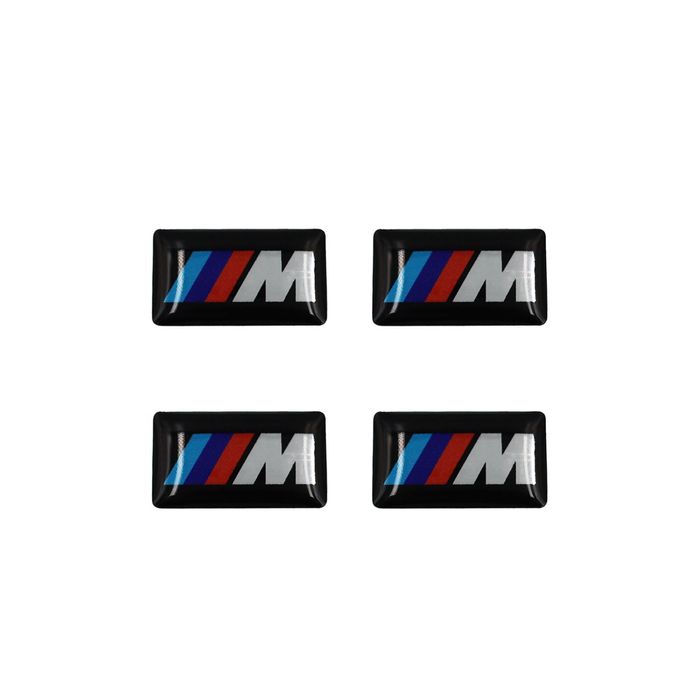 Set 4x stickere bmw m pentru jante/volan/schimbator etc