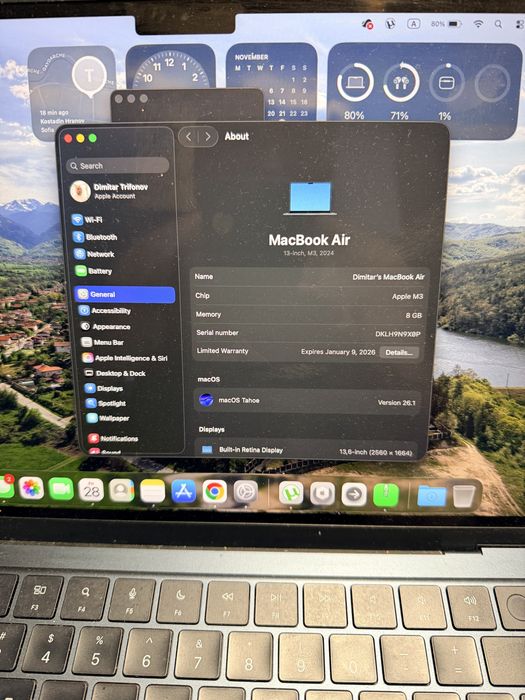 Macbook air 13 М3 чип