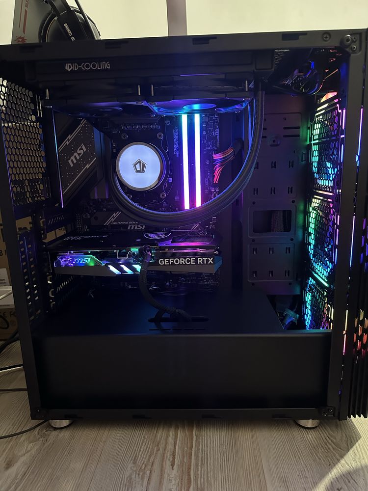 Sistem Gaming PC, Editare Video, Ryzen 7800X3D, RTX 4060TI 8GB,NOU