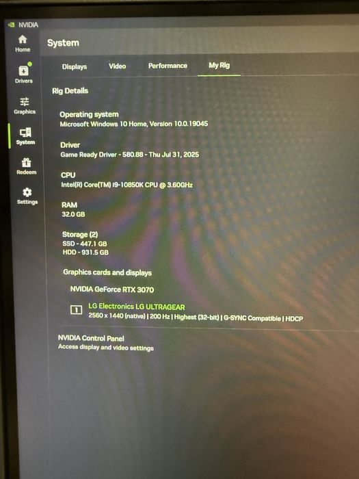 Vand calculator gaming intel i9
