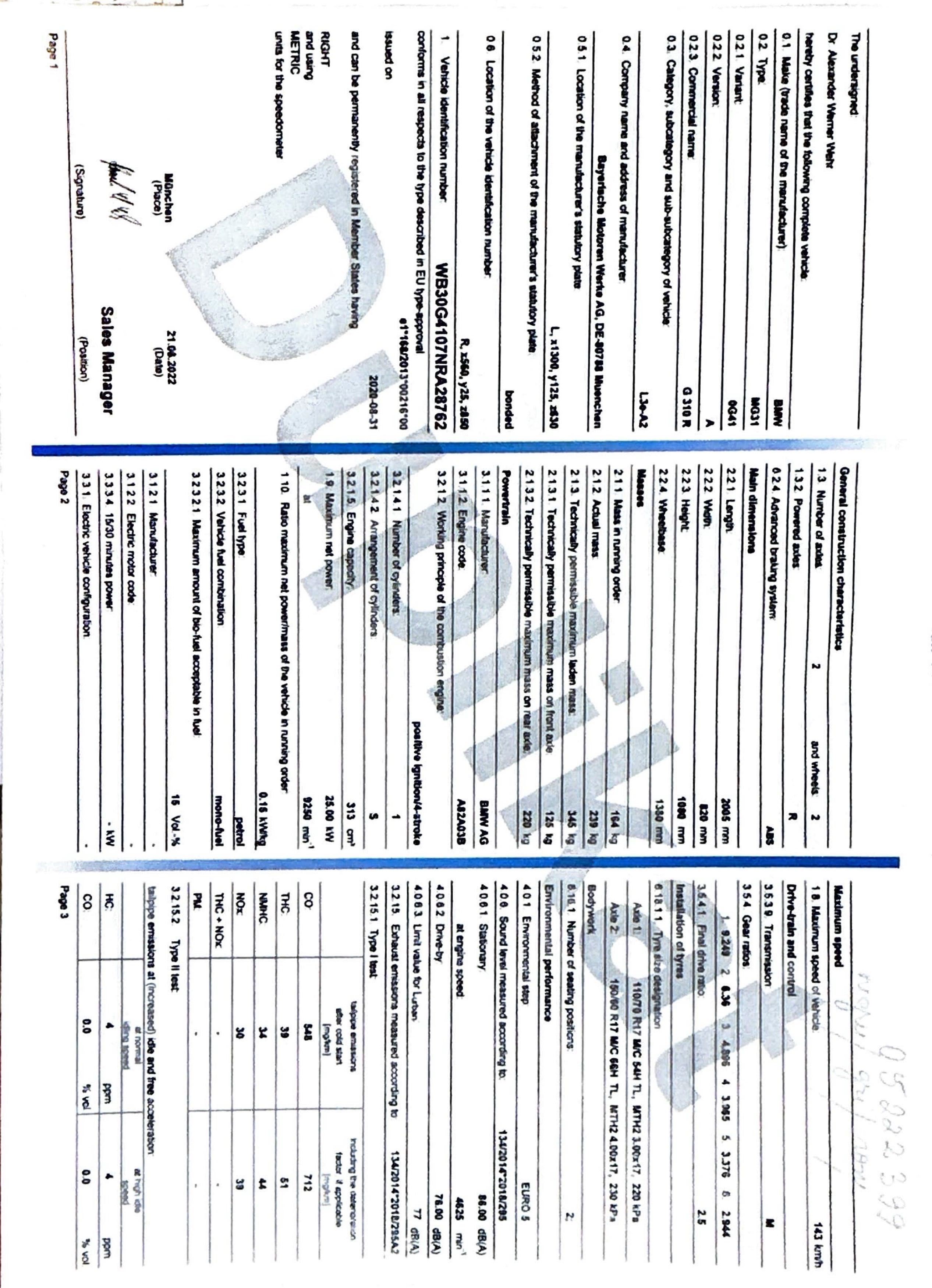 Motor BMW G310R 2022