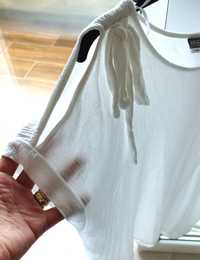 Ефирна блуза с къс ръкав л/ХЛ