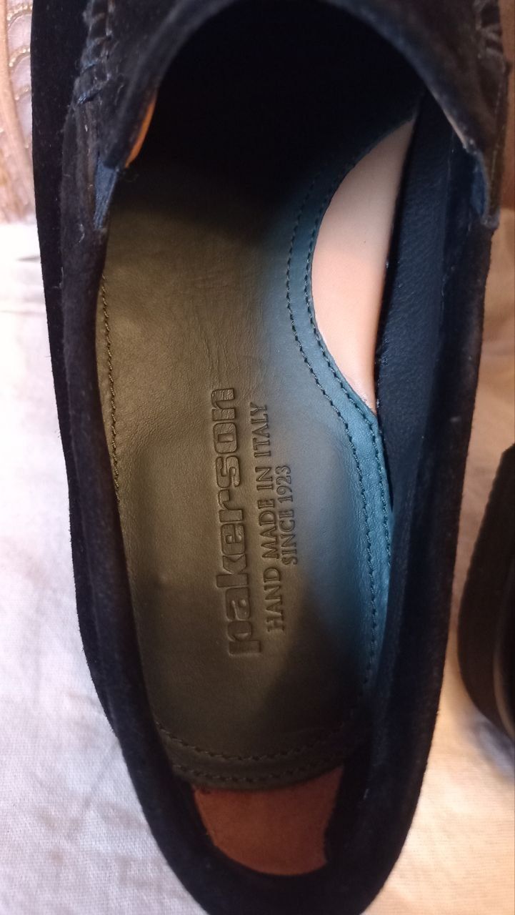 Новые туфли, чёрные-замшевые фирмы ПАКЕРСОН,