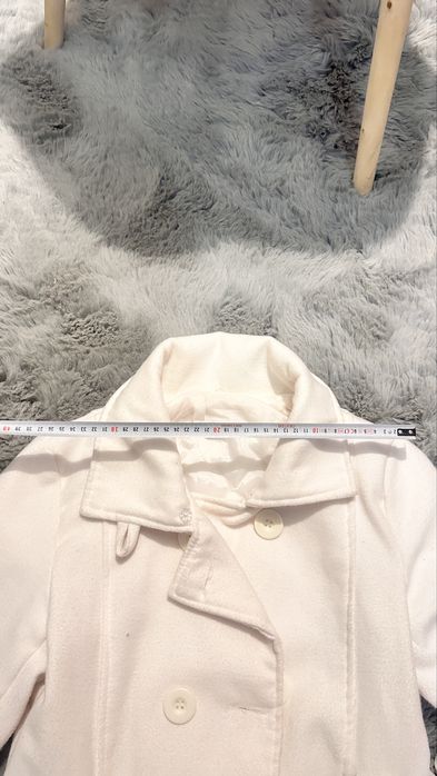 Pardesiu alb, interior matlasat, marime S/M