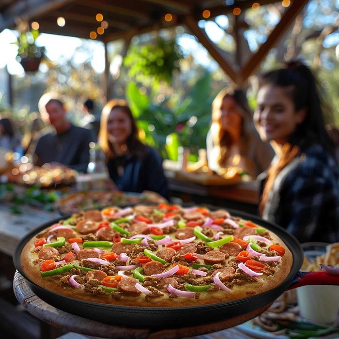 Тави за пица перфорирани кръгла тава за пици, различни размери ПРОМО!!