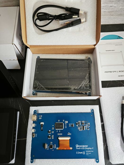 Monitor tactil ELECROW 7 Inch 1024x600,Raspberry Pi,Pc,Jetson Nano